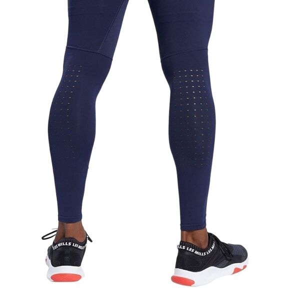 Reebok x Les Mills Men's Compression Leggings Sz M in blue - Picture 4 of 13